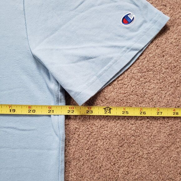 Champion 1919 NY Athletic Department Size Large Mens Light Blue Heavyweight Tee - Picture 5 of 5